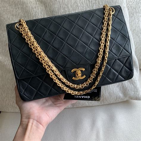 chanel metallic chain classic flap bag|chanel classic flap bag vintage.